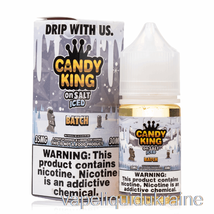 Vape Liquid Ukraine ICED Batch - Candy King On Salt - 30mL 35mg